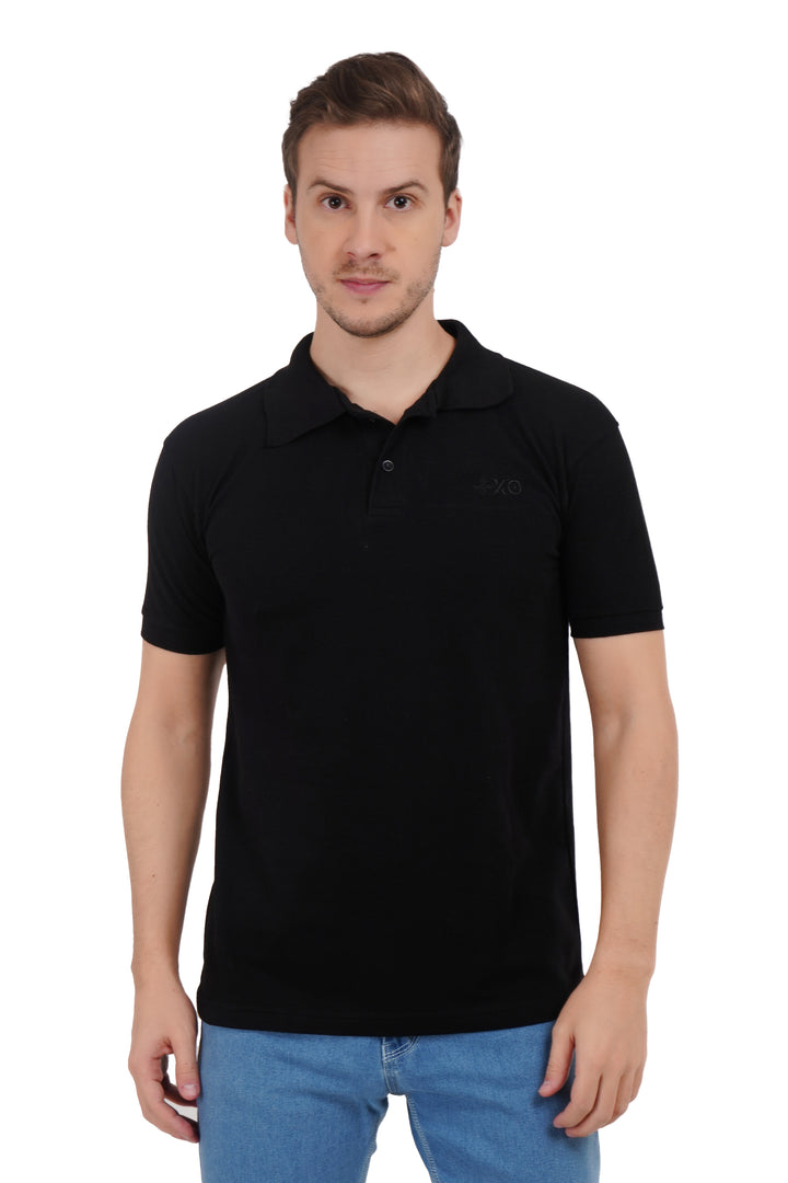 XO Celebrating Love Mens Fashion Polo Neck T-Shirt