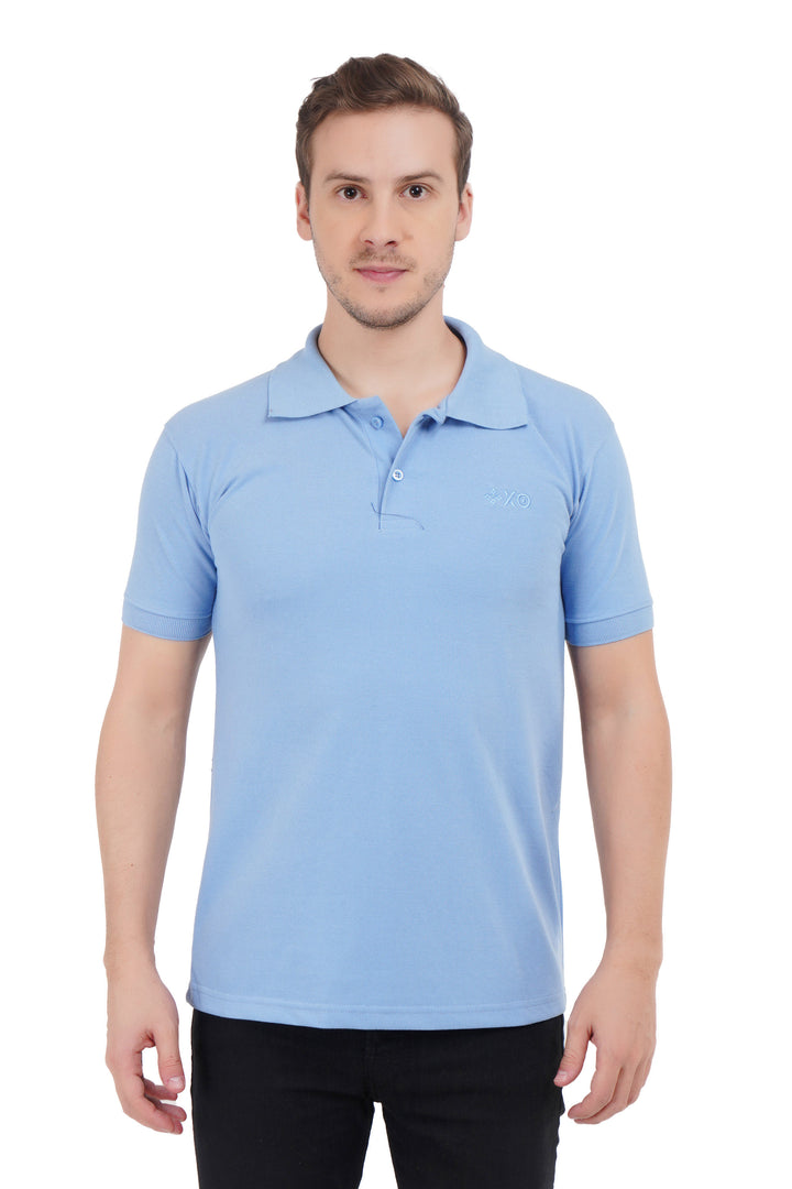 XO Celebrating Love Mens Fashion Polo Neck T-Shirt
