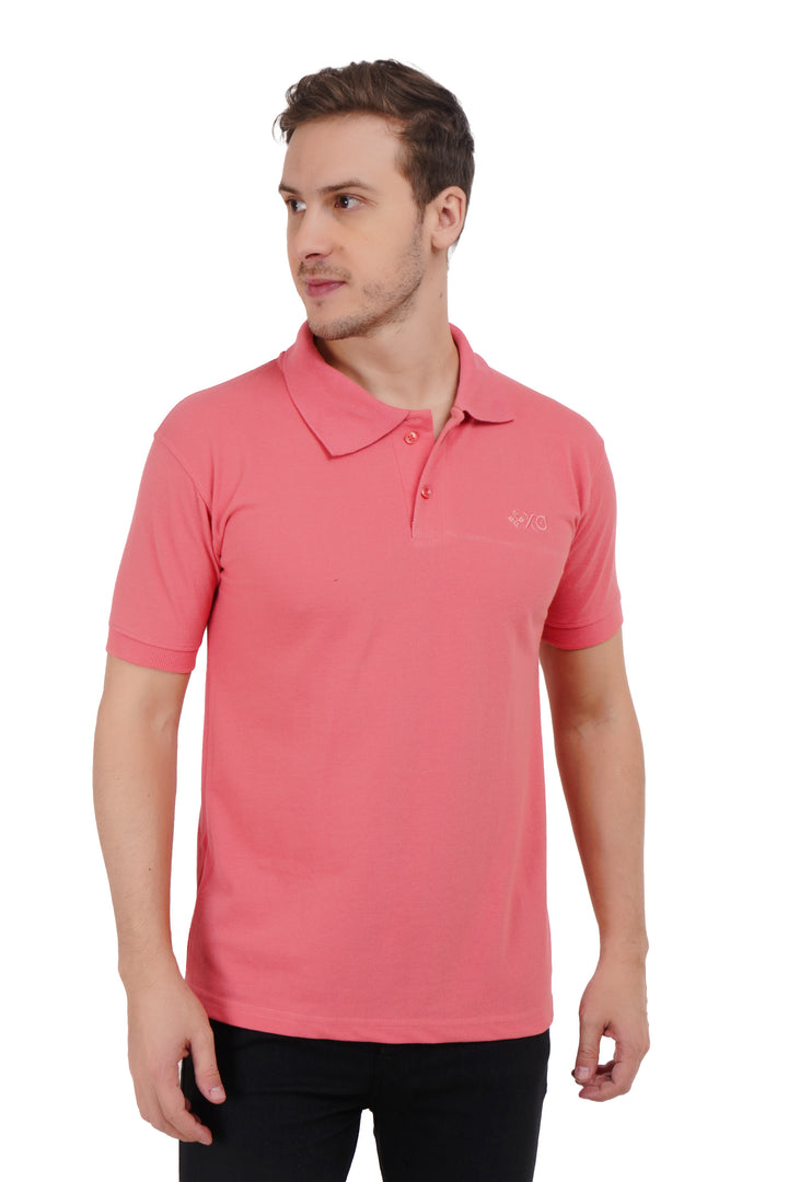 XO Celebrating Love Mens Fashion Polo Neck T-Shirt