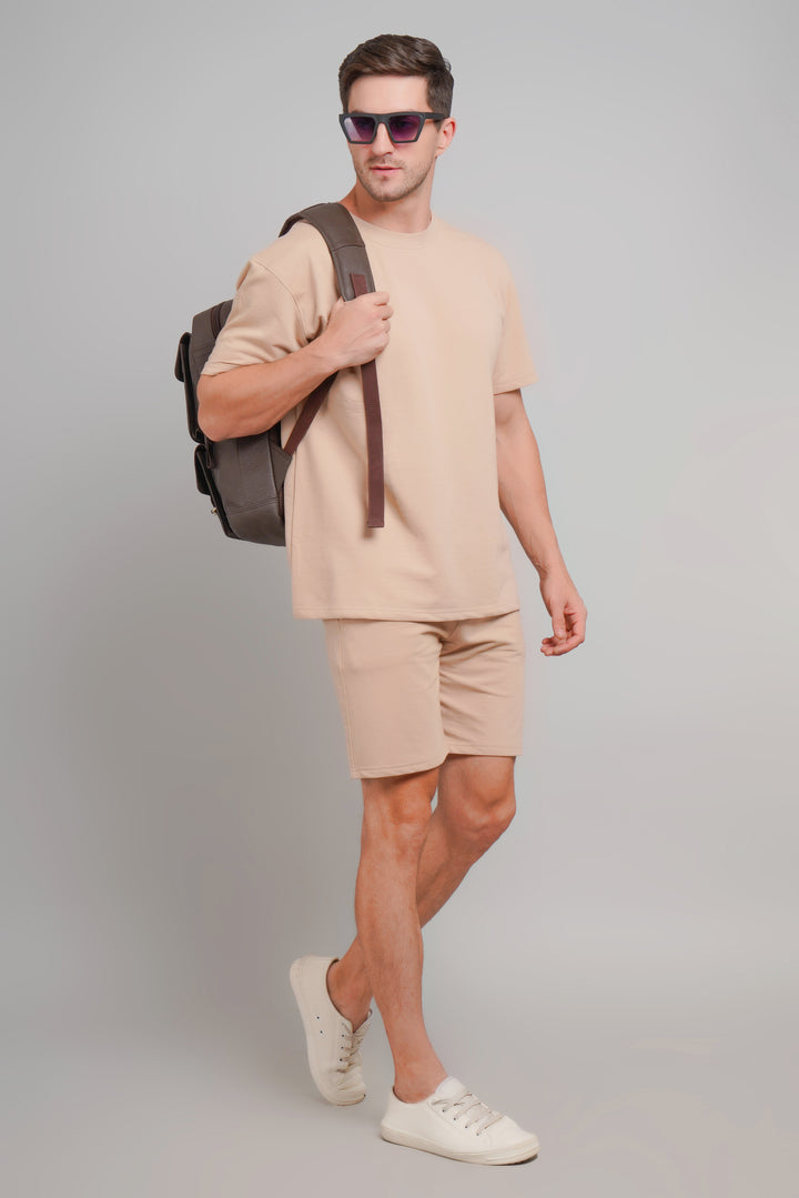 XO Celebrating Love - Men's Co-ord Sets -Beige
