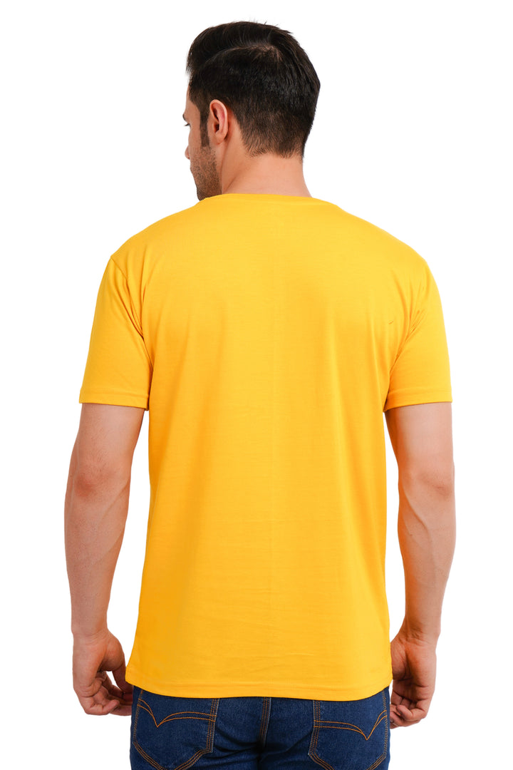 Round Neck regualr fit 180 gsm Yellow T shirt
