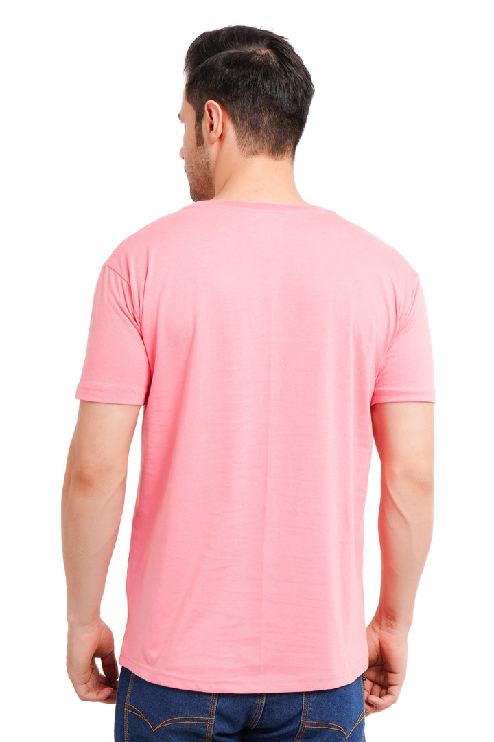 Round Neck regualr fit 180 gsm Pink T shirt