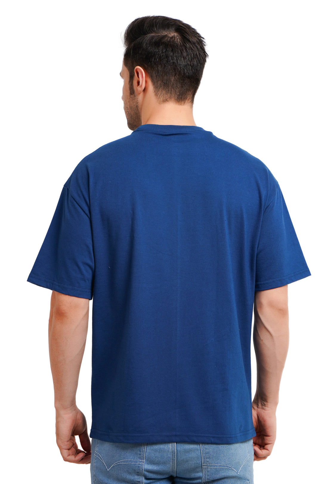 Over Sized fit 220 gsm Blue T Shirt
