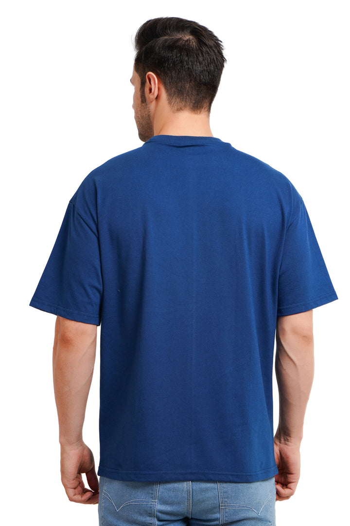 Over Sized fit 220 gsm Blue T Shirt