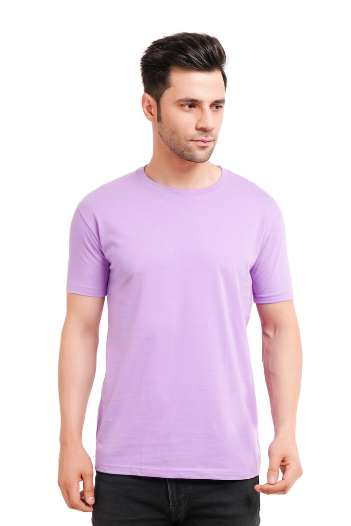 Round Neck regualr fit 180 gsm Purple T shirt