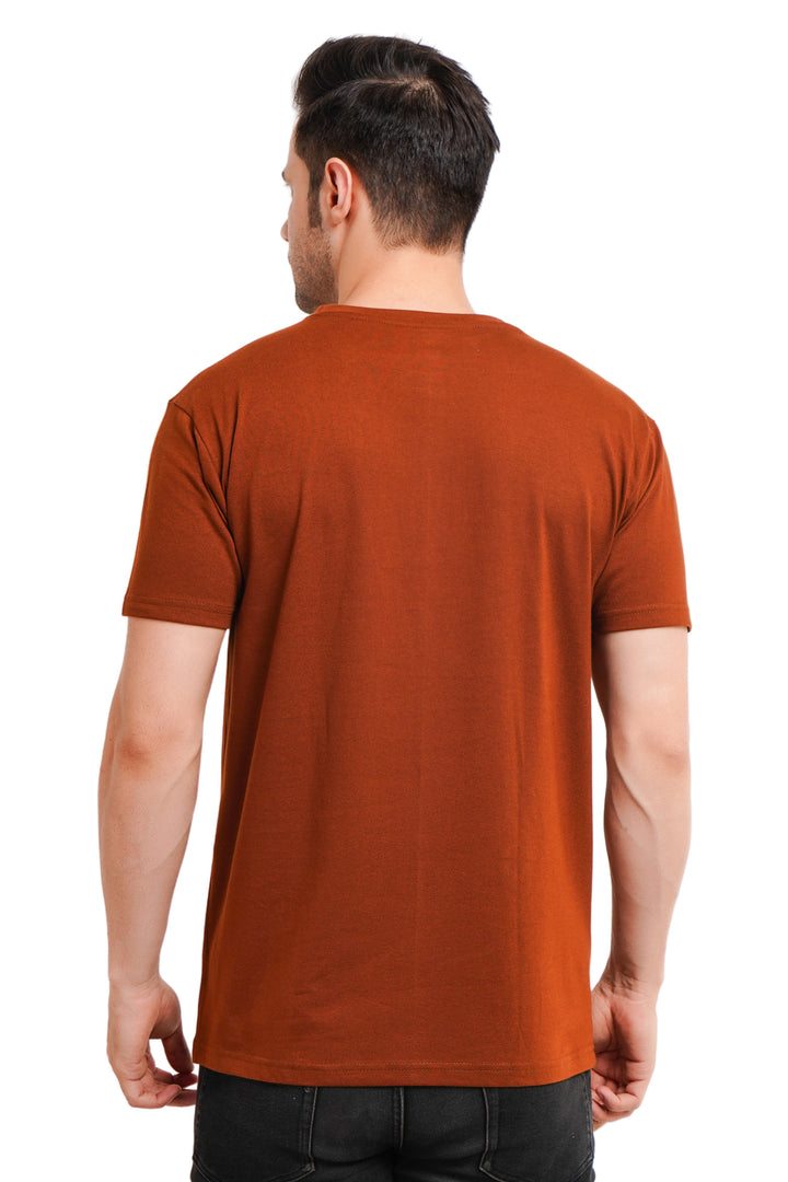 Round Neck regualr fit 180 gsm Light Brown T shirt