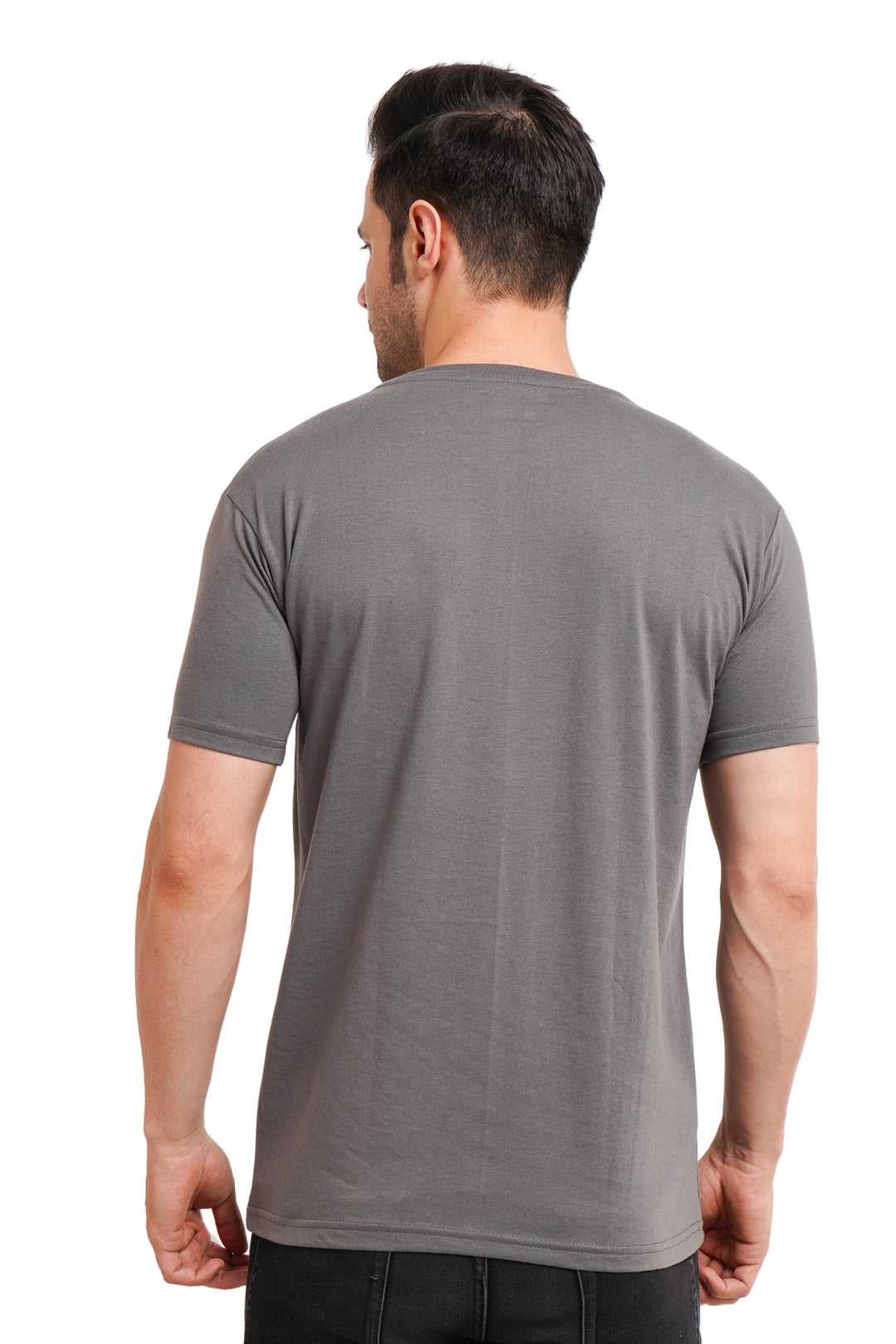 Round Neck regualr fit 180 gsm Grey T shirt