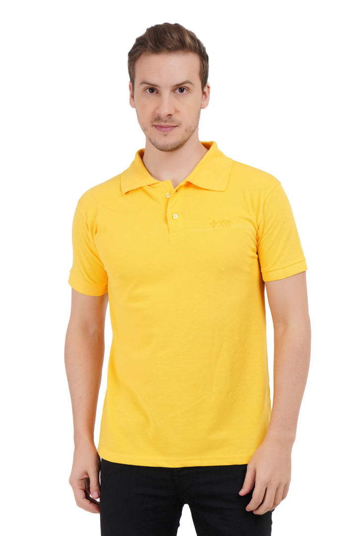 XO Celebrating Love Mens Fashion Polo Neck T-Shirt
